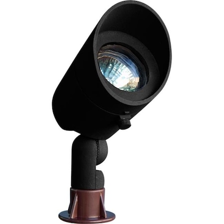 Dabmar Lighting Dabmar Lighting LV130-B Cast Aluminum Directional Spot Light with Hood; Black LV130-B